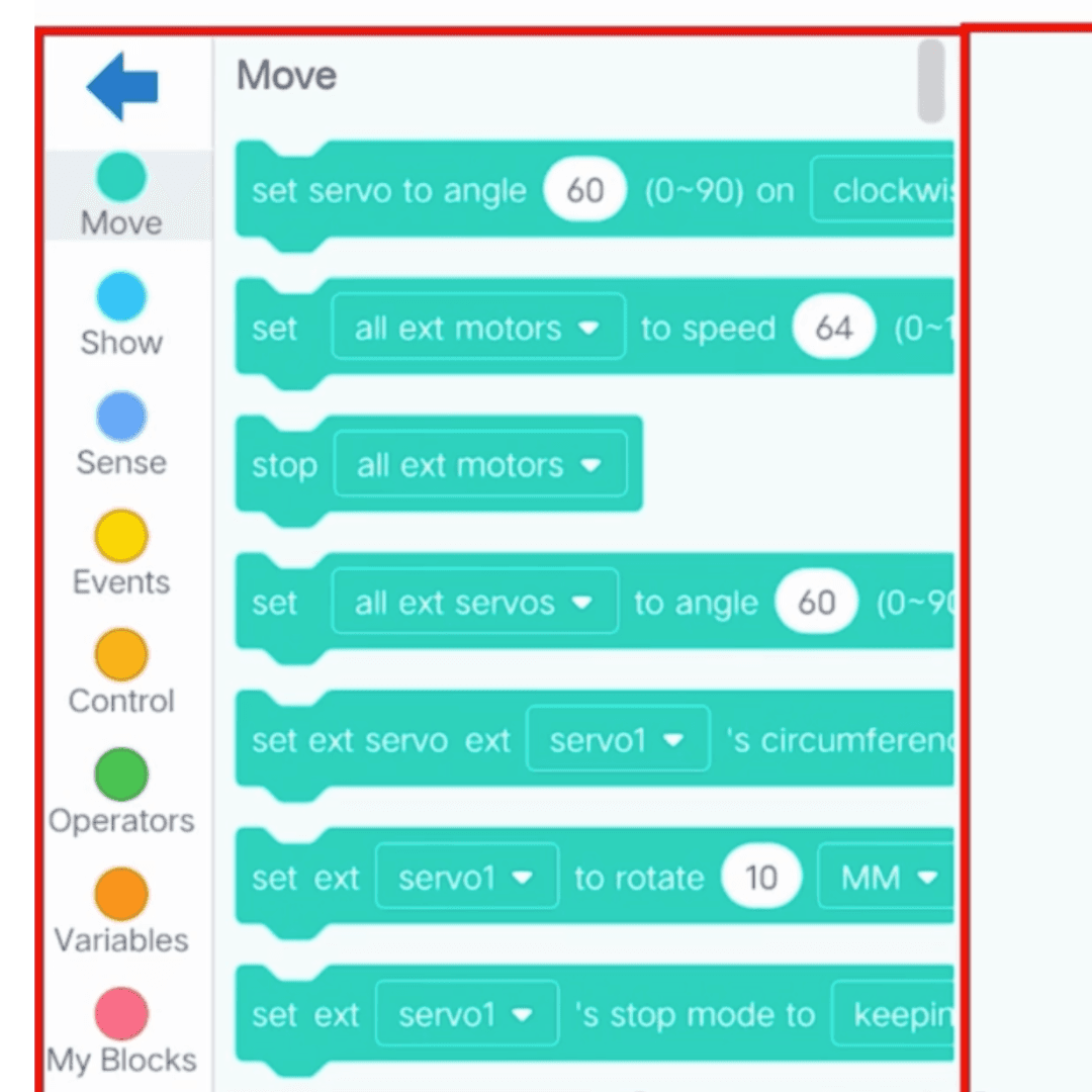 Scratch 3.0 coding screen showing a Makerzoid robot programme