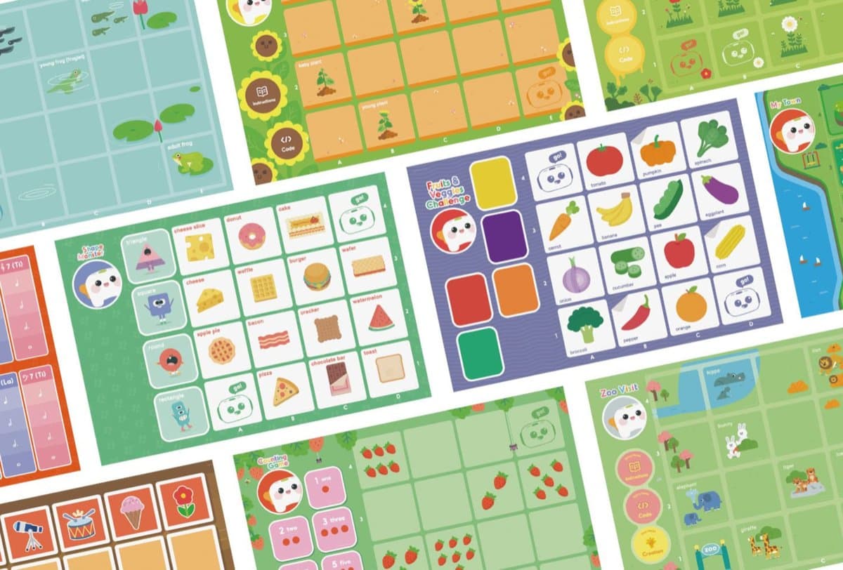 Selection of themed double-sided interactive maps included in the Activity Box