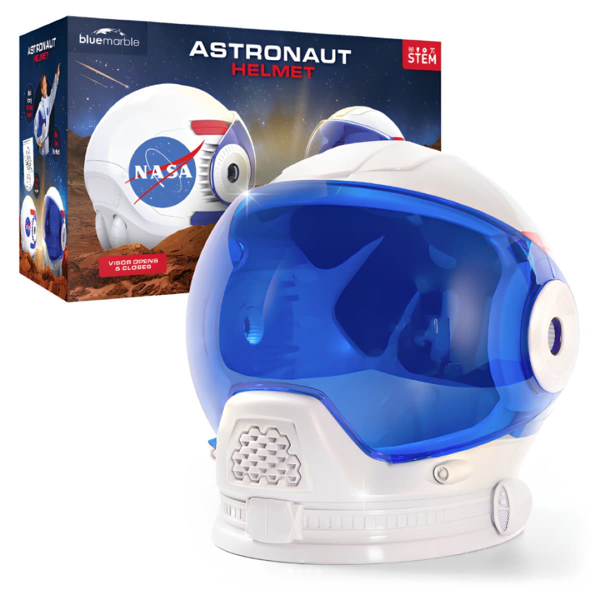 National Geographic NASA Astronaut Helmet kit contents laid out