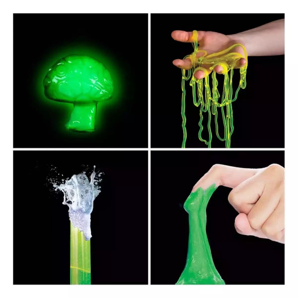 Four different gross chemistry experiments in progress