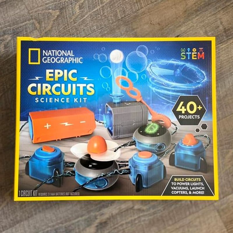 National Geographic Epic Circuits kit box on a table
