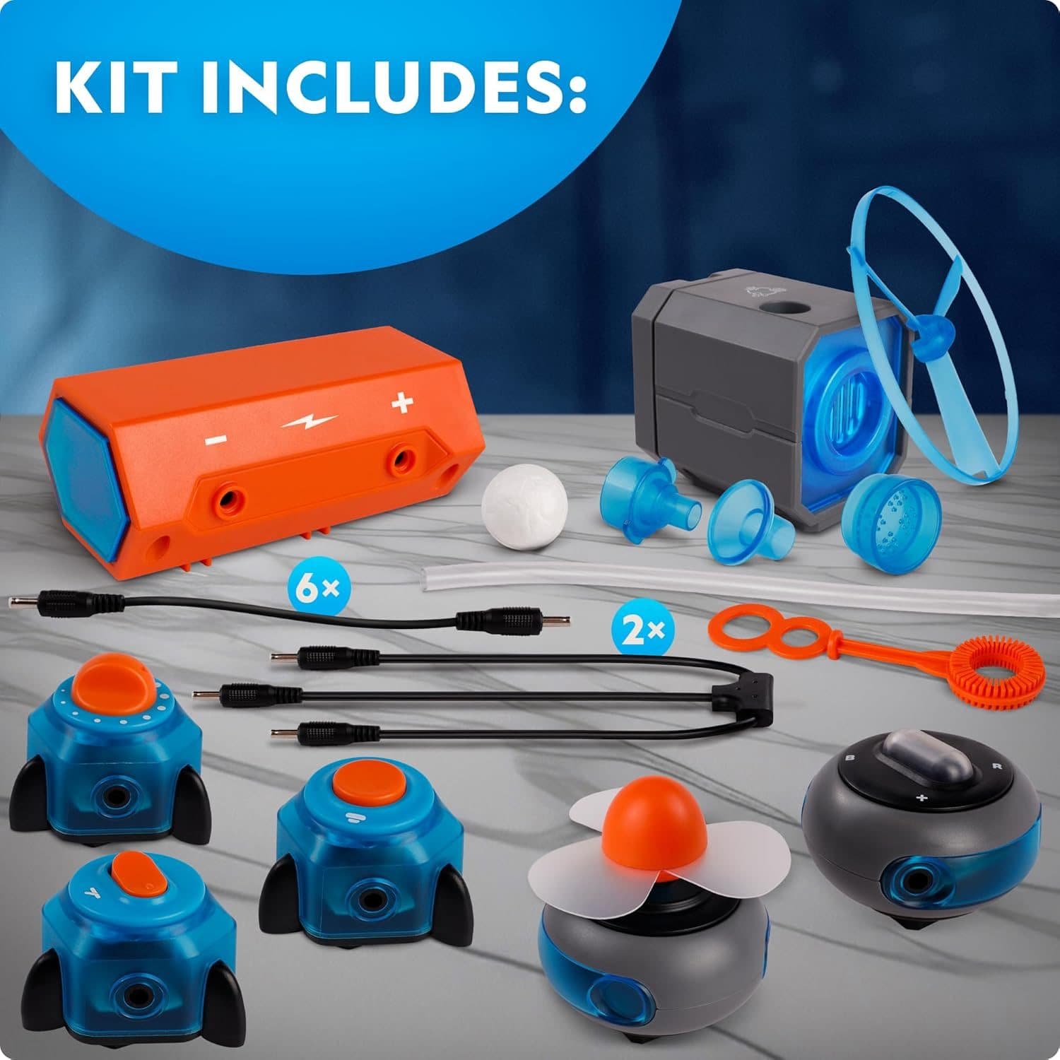 National Geographic Epic Circuits kit contents laid out